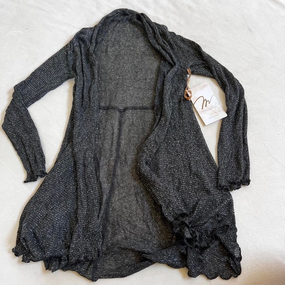 mirale body Sweaters - Black Sparkle Cardigan Whimsical Dreamy Spiritual Y2K Miracle Body NWT